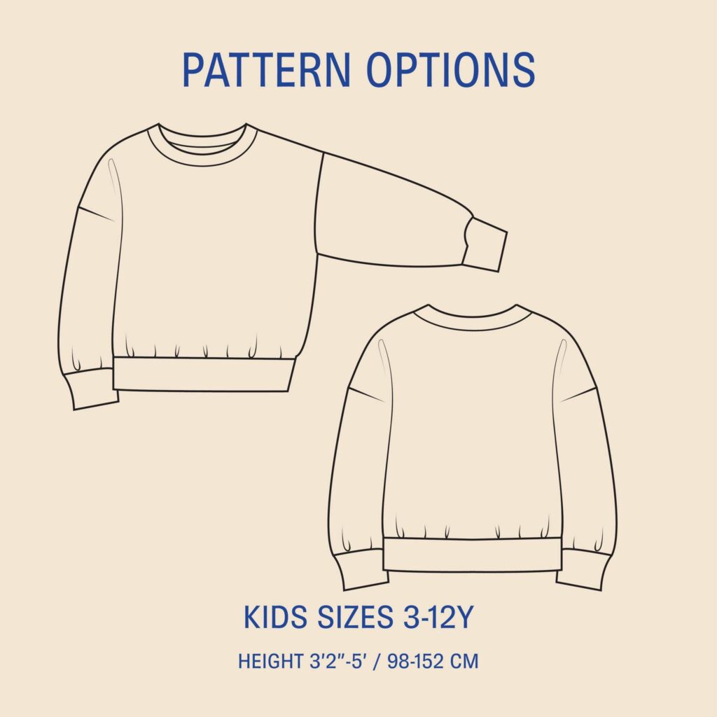 Wardrobe By Me Naaipatroon James Sweater Kids' 98-152, verwachte levering september 2026 - Afbeelding 2