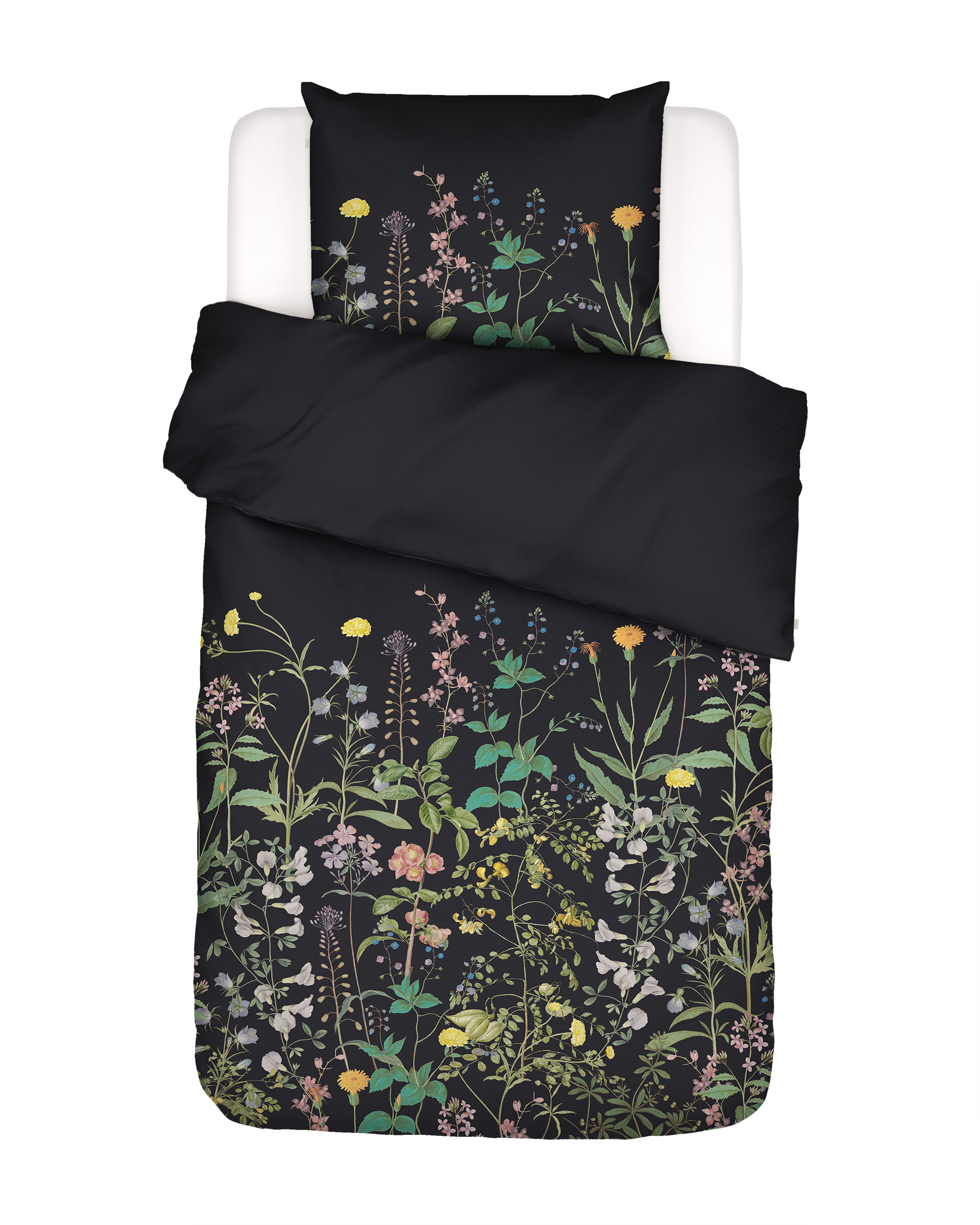 Essenza Augustina Dekbedovertrek Antraciet 1p set 140x220+60x70