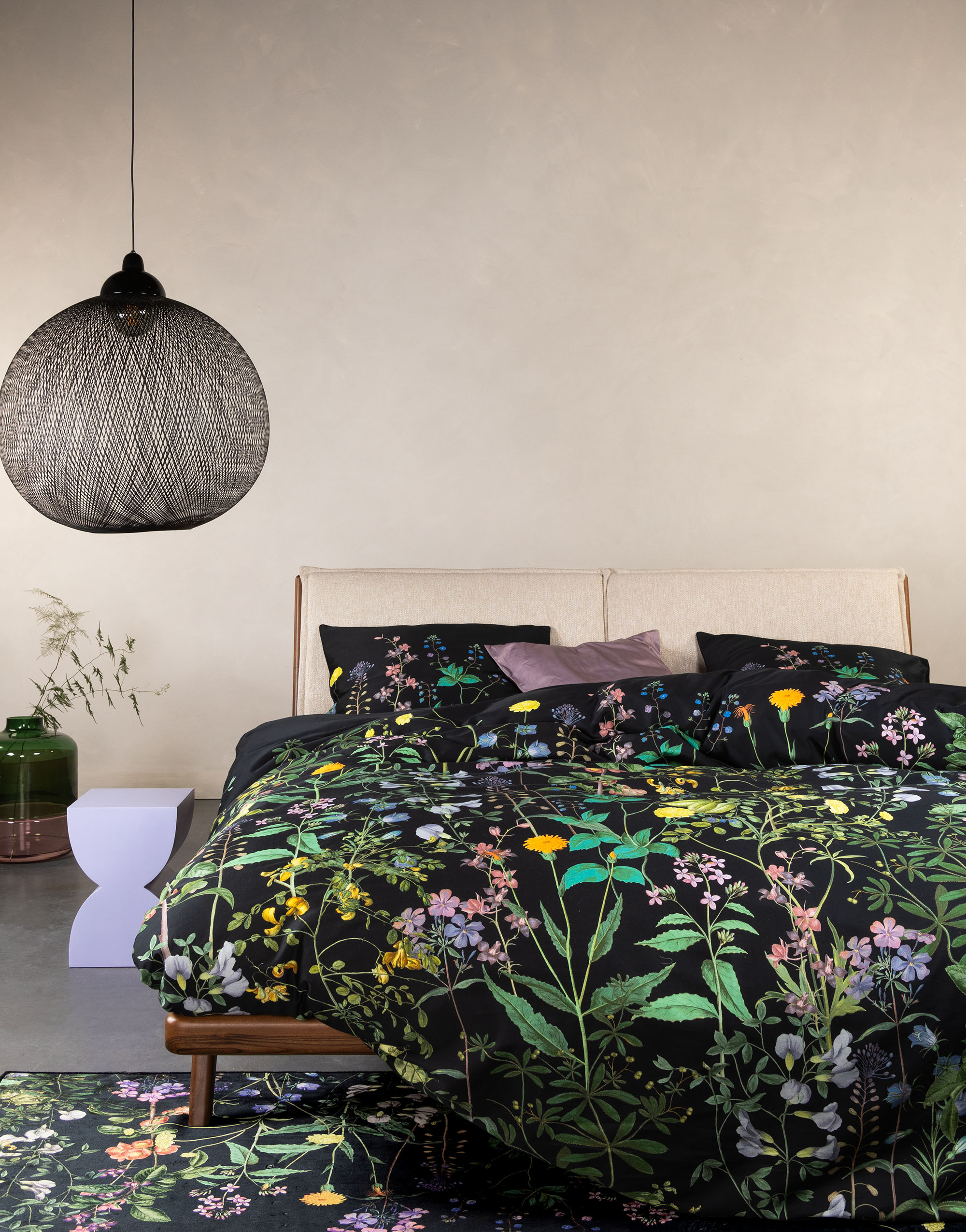 Essenza Augustina Dekbedovertrek Antraciet 2p set 260x220+2/60x70 - Afbeelding 2