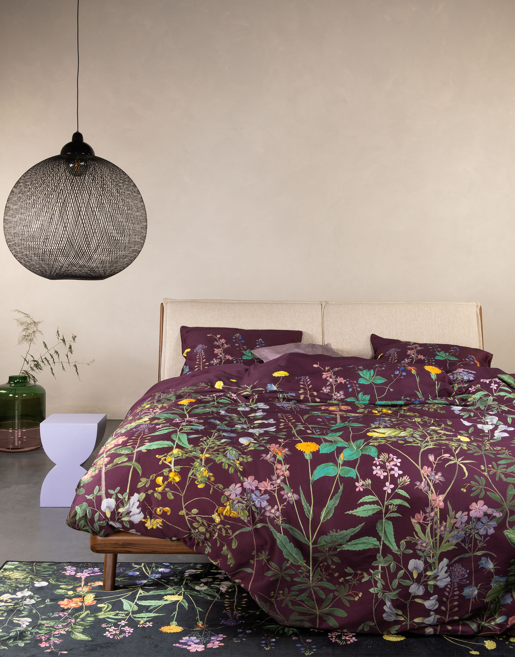 Essenza Augustina Kussensloop Mauve wine 60x70 - Afbeelding 2
