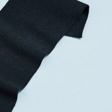 Mind the Maker Organic Ribbing STORMY TEAL, boordtricot, verwachte levering augustus 2026