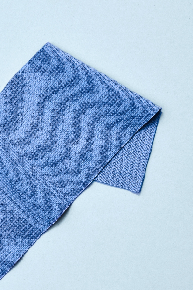 Mind the Maker Organic Ribbing SKY HAZE, boordtricot, verwachte levering augustus 2026