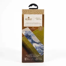 Let op, niet bio! -  DMC Kruissteek kit boekenlegger  Great Wave - Museum Col. -1st
