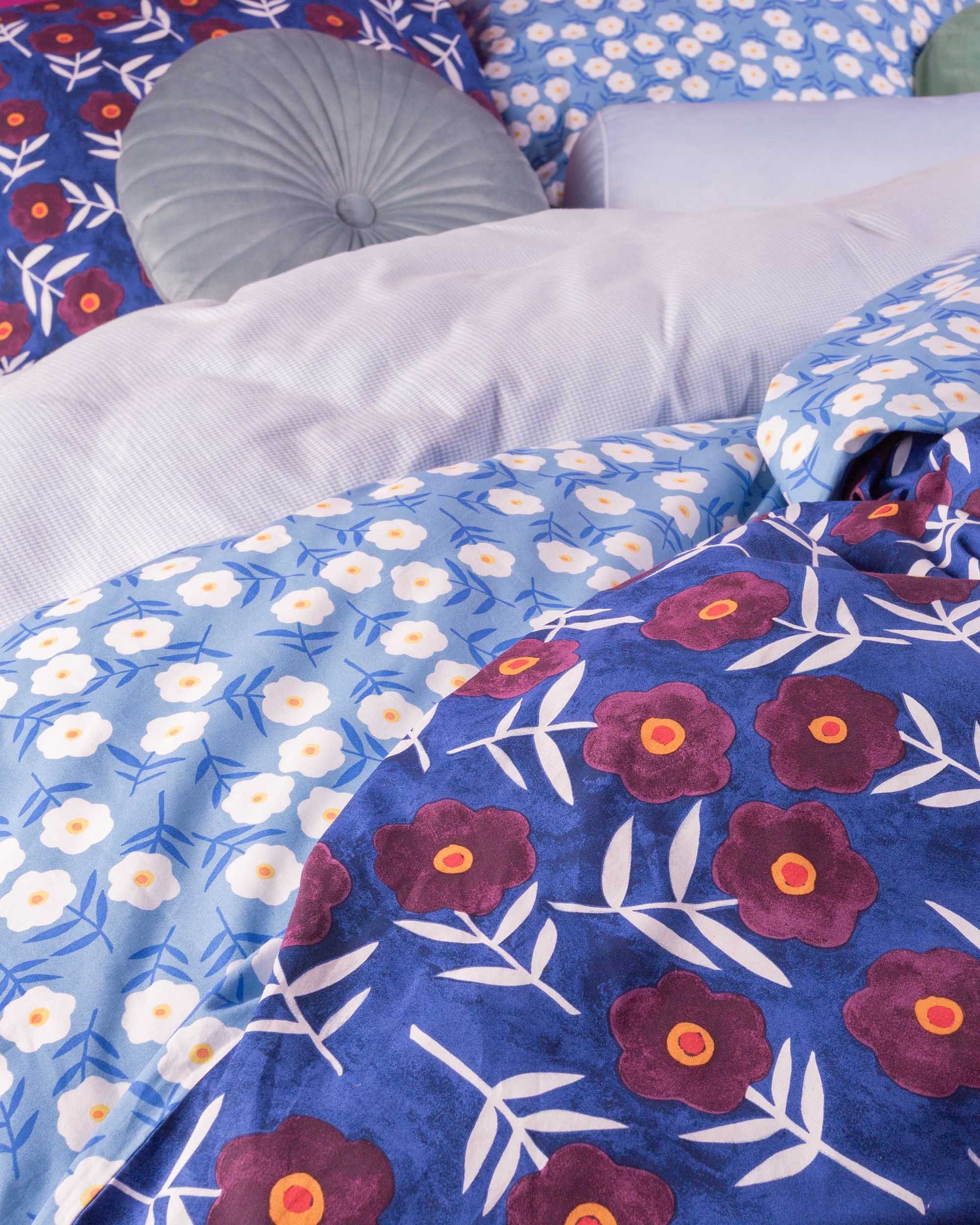 Essenza & Co Blooming Ballet Dekbedovertrek Katoen perkal (inclusief kussenslopen) 240 x 220 cm - Afbeelding 4