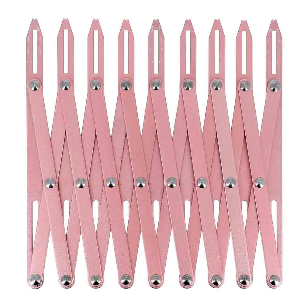 Bohin Knopenverdeler alum. roze tot 9 knopen 16x8cm - 1st