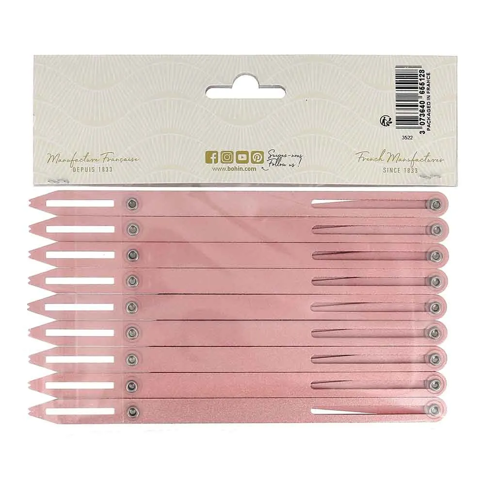 Bohin Knopenverdeler alum. roze tot 9 knopen 16x8cm - 1st - Afbeelding 5