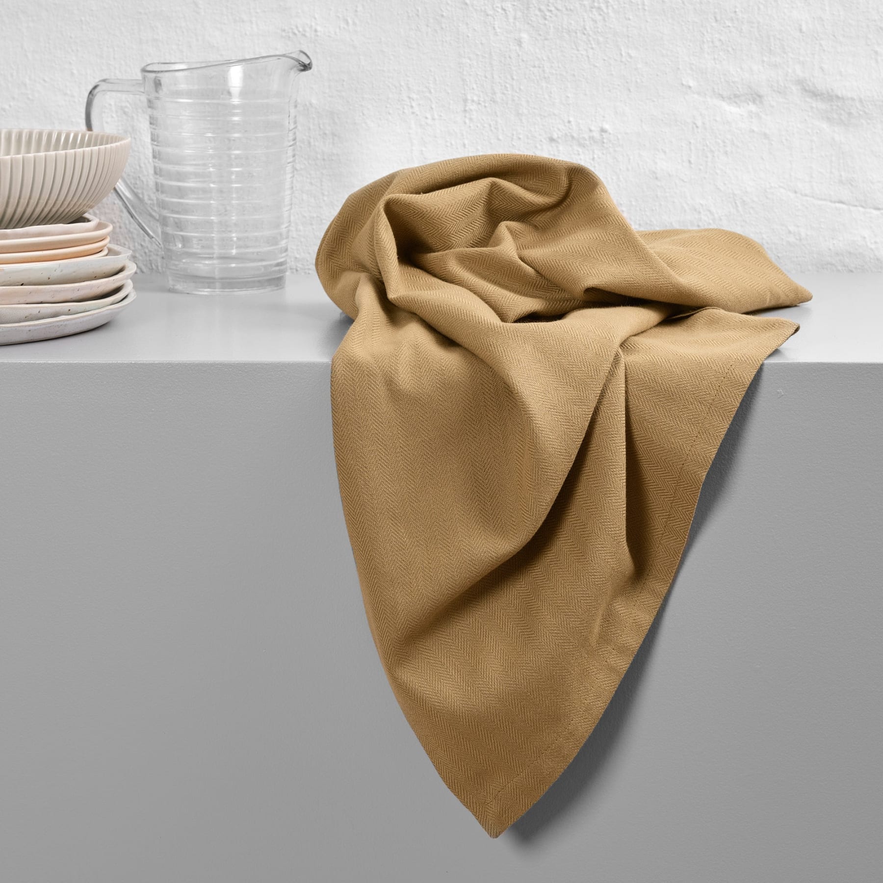 The Organic Company Kitchen Towel -215 Khaki Theedoek XL - Afbeelding 2