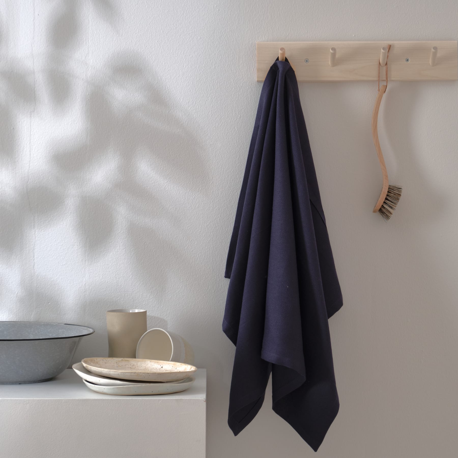 The Organic Company Kitchen Towel -500 Dark Blue Theedoek XL - Afbeelding 2