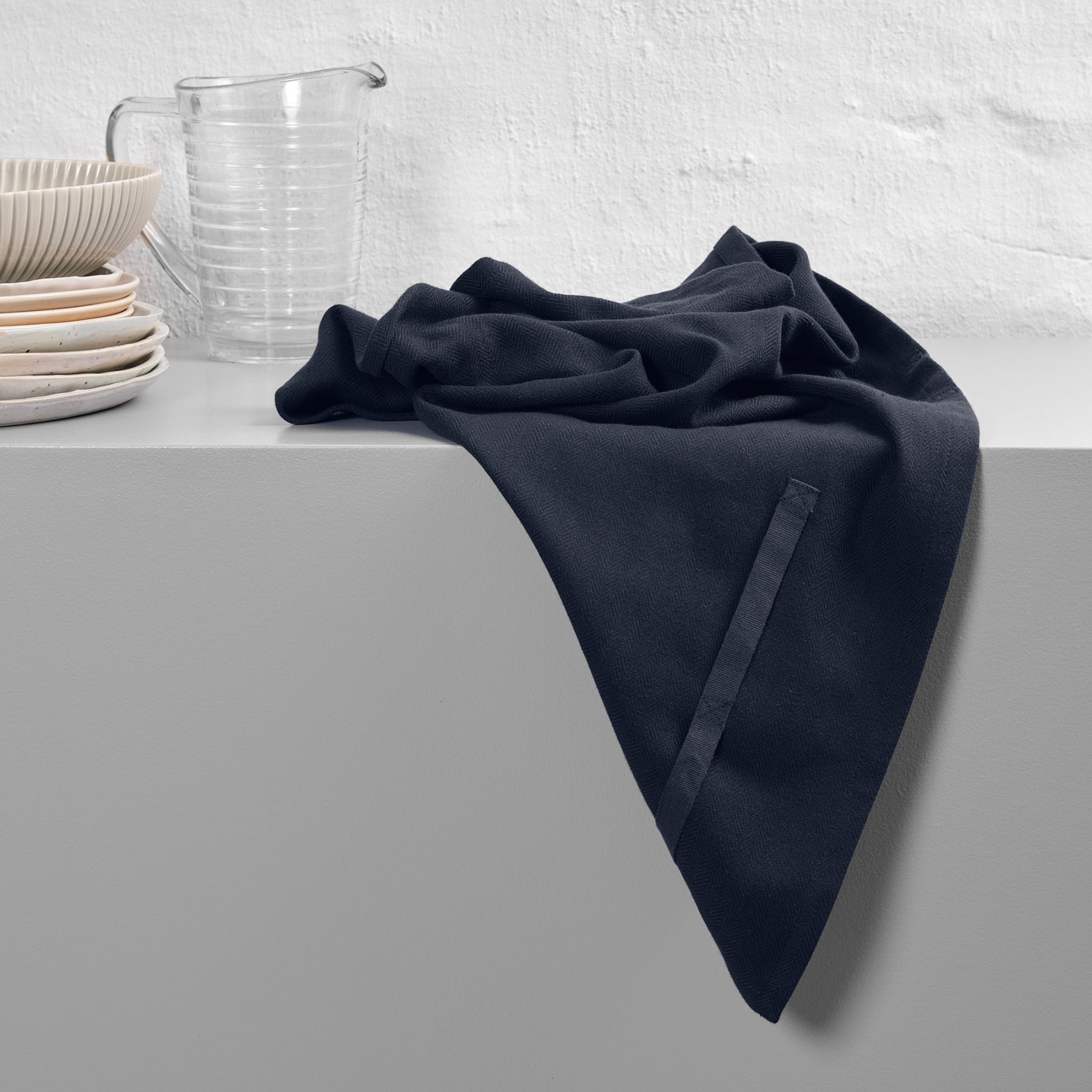The Organic Company Kitchen Towel -500 Dark Blue Theedoek XL - Afbeelding 3