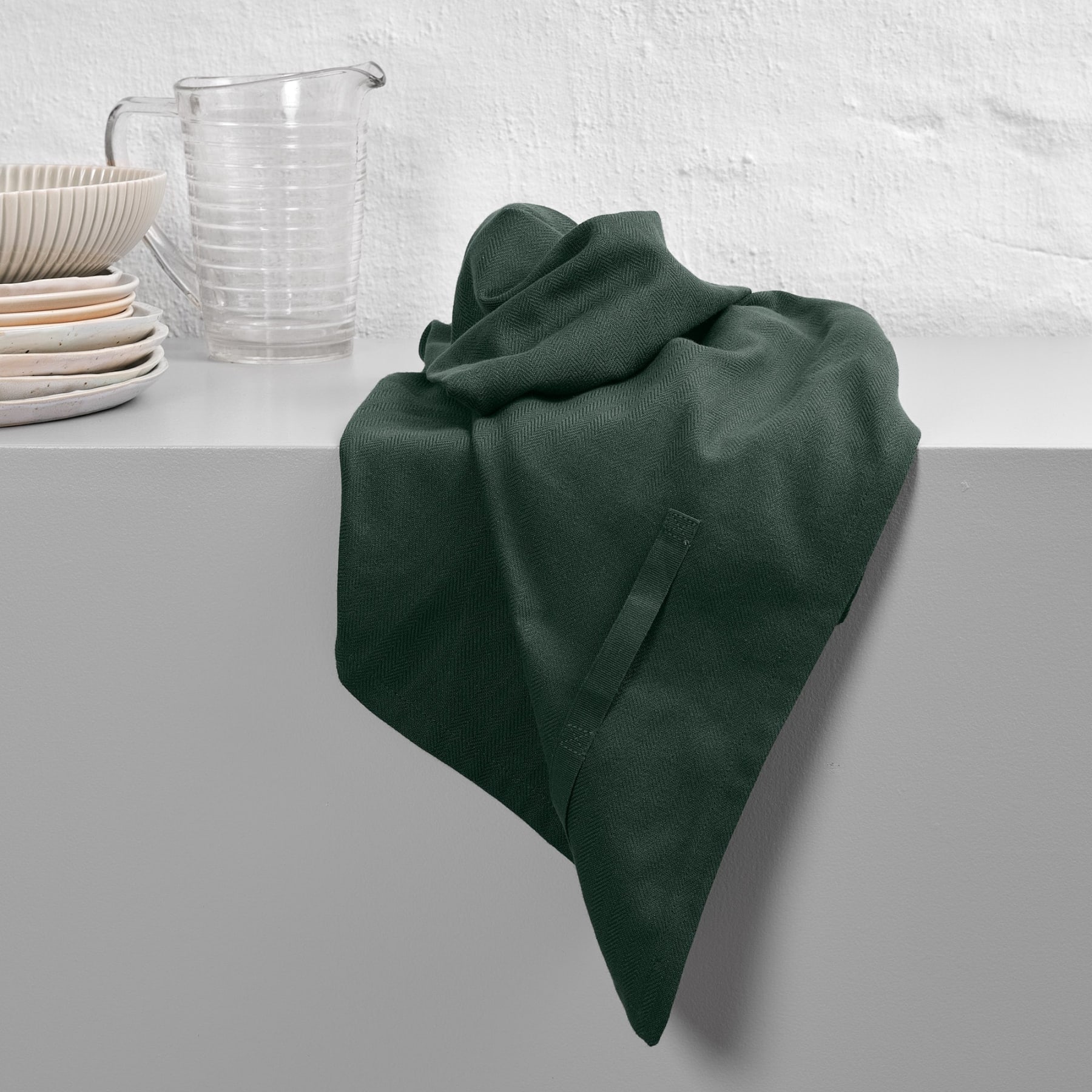 The Organic Company Kitchen Towel - 400 Dark Green Theedoek XL - Afbeelding 5