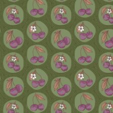 Cloud9 Black Forest  - 229260 - Dotted Cherries | Olive, verwachte levering oktober-november 2026