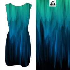 Aurora Floralis - cool lagoon - Bio-Jersey