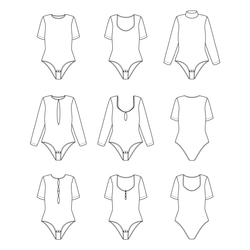 Ikatee Naaipatroon PALOMA Women's bodysuit paper sewing pattern - Afbeelding 4