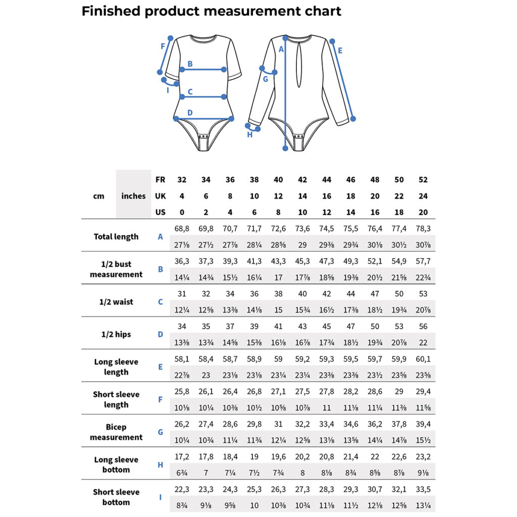Ikatee Naaipatroon PALOMA Women's bodysuit paper sewing pattern - Afbeelding 3