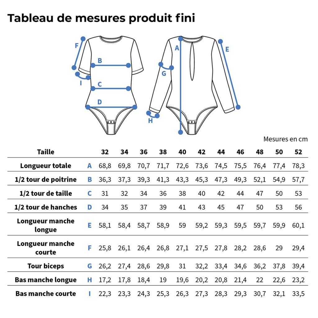 Ikatee Naaipatroon PALOMA Women's bodysuit paper sewing pattern - Afbeelding 2
