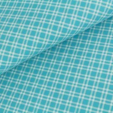Stoffonkel Biojersey Karo - blau   , verwachte levering  juli 2026