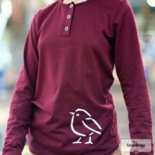 Fabrilogy Dunkel Bordeaux Jersey uni Fabrilogy 1000-415 - Afbeelding 5