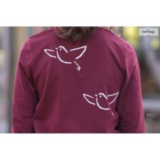 Fabrilogy Dunkel Bordeaux Jersey uni Fabrilogy 1000-415 - Afbeelding 6