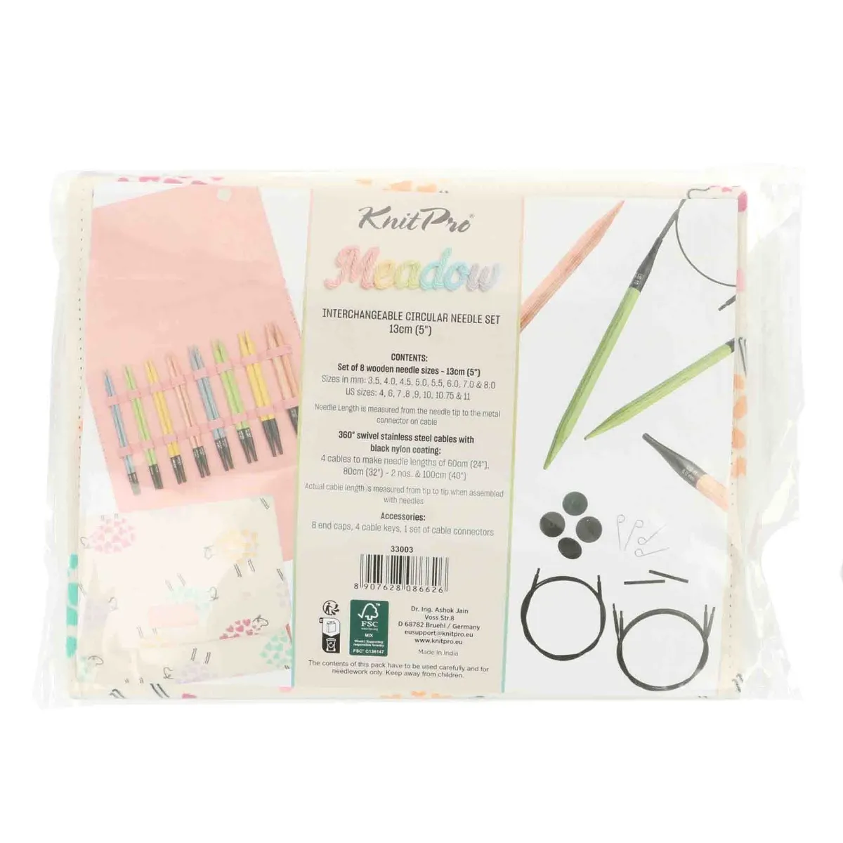 KnitPro Meadow verwisselb. breipuntenset 13cm - 1st - Afbeelding 8