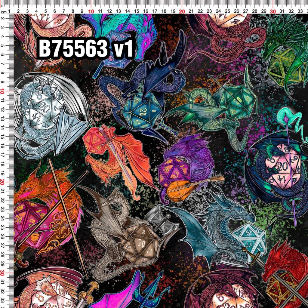 Hazeltjes D&D Dragons Mix Black, Canvas, verwachte levering november 2026 - Afbeelding 2