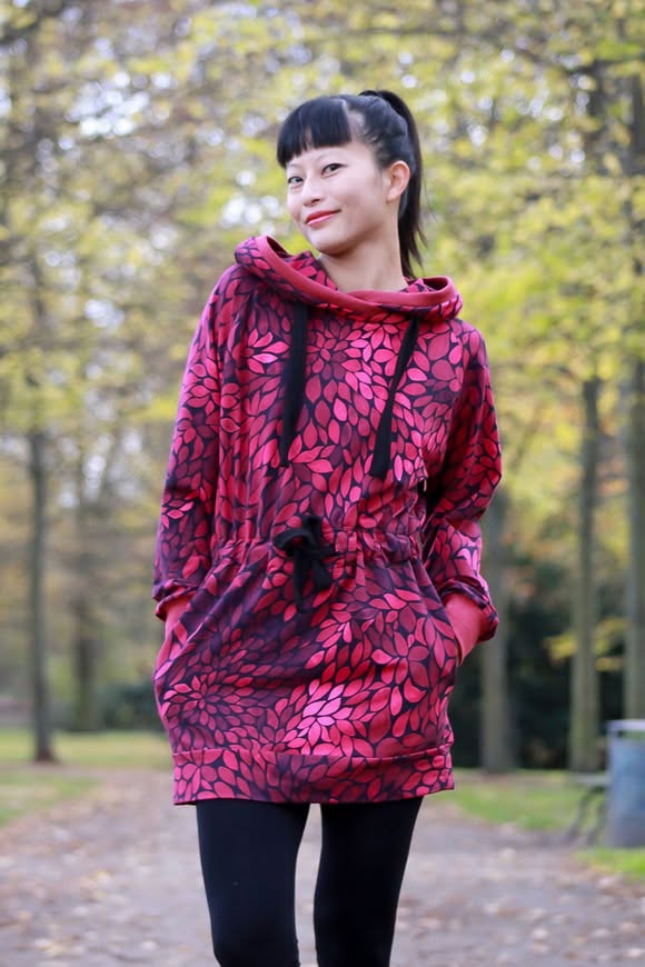 Astrokatze ColorLeaves MINI mono rosenrot jersey, verwachte levering eind september 2026 - Afbeelding 3