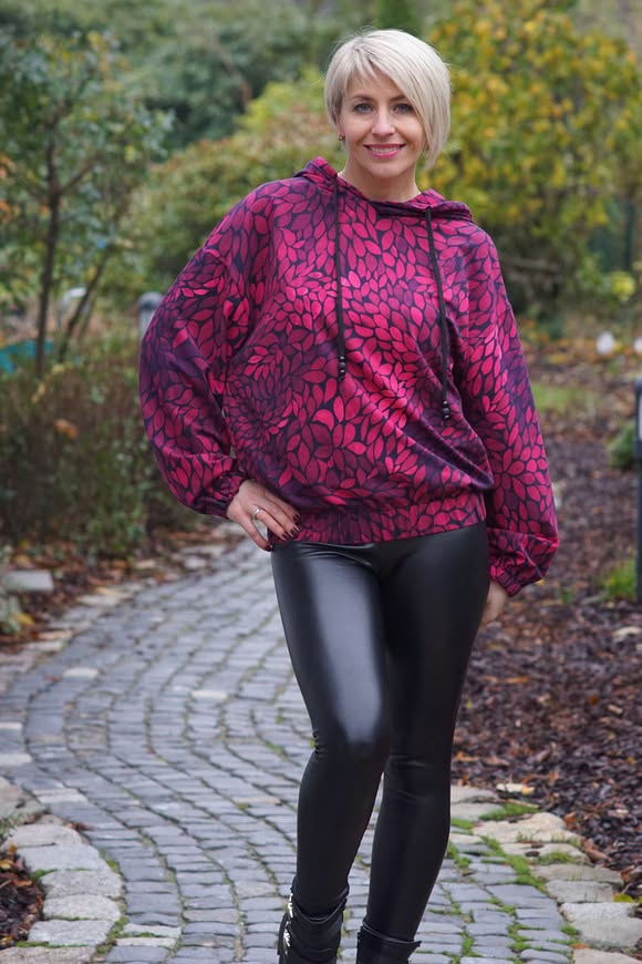 Astrokatze ColorLeaves MINI mono rosenrot jersey, verwachte levering eind september 2026 - Afbeelding 4