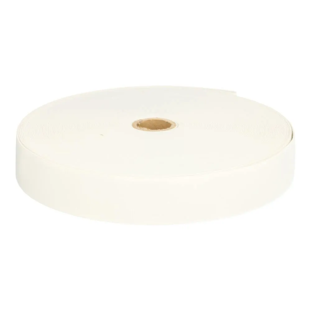 Niet bio! Stevig elastiek wit 30mm - 25 meter