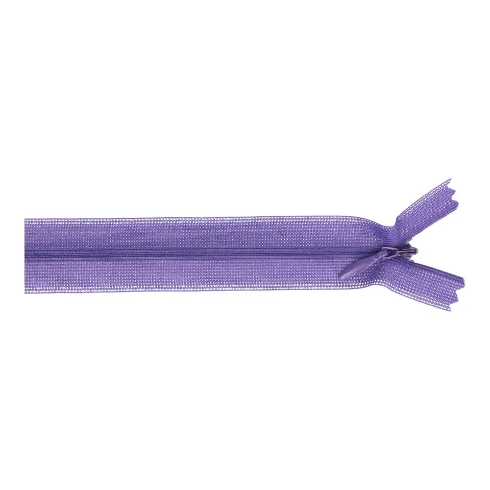 Blinde rits 40 cm Paars