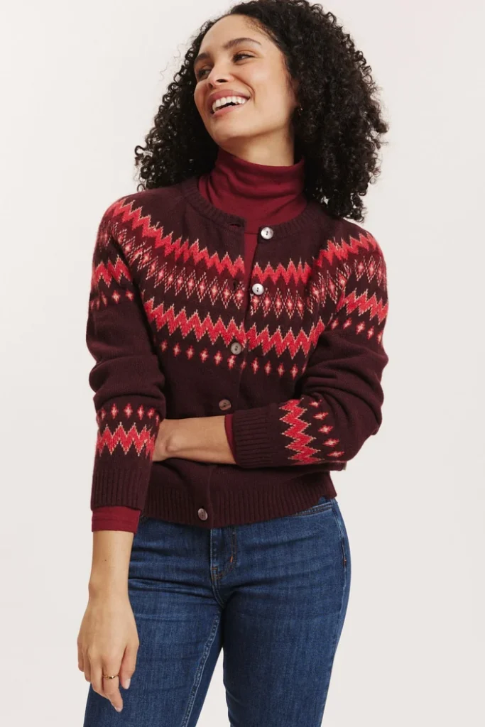 Tranquillo - Leonaa Knit Cardigan - Winetasting maat L , verwachte levering eind augustus 2026
