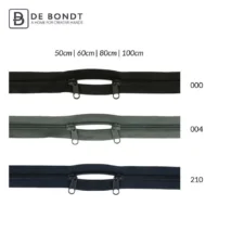 Rugzakrits met twee schuivers 100cm -zwart- 580 - Afbeelding 3