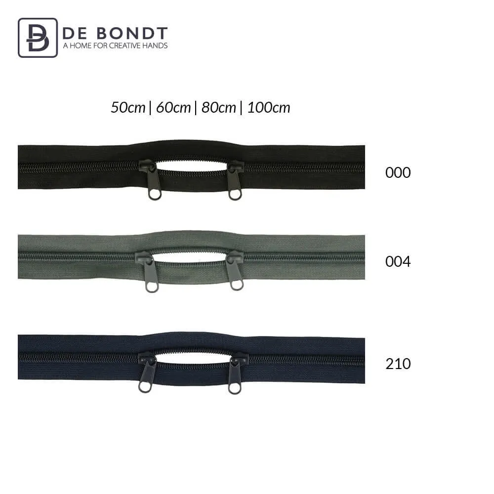 Rugzakrits met twee schuivers 100cm -zwart- 580 - Afbeelding 3