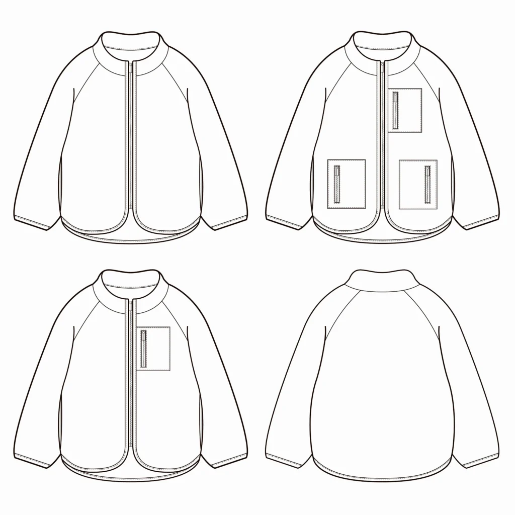 Ikatee Naaipatroon NAGANO - children's zip-up jacket - 3/12y , verwachte levering september 2026 - Afbeelding 2