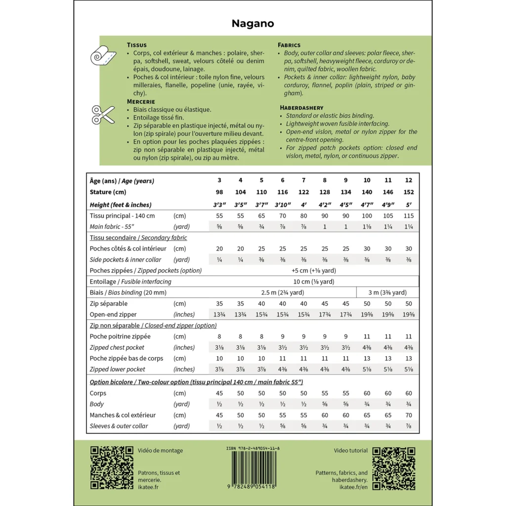 Ikatee Naaipatroon NAGANO - children's zip-up jacket - 3/12y , verwachte levering september 2026 - Afbeelding 20