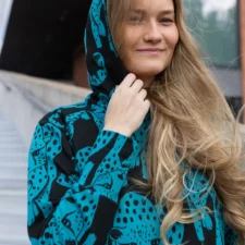 Paapii Cheetah sweatshirt knit, petrol - black, verwachte levering oktober 2026 - Afbeelding 4