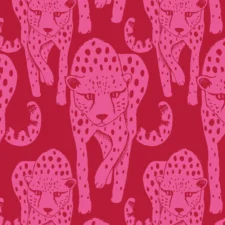 Paapii Cheetah sweatshirt knit brushed, pink - red, verwachte levering oktober 2026