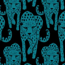 Paapii Cheetah sweatshirt knit, petrol - black, verwachte levering oktober 2026